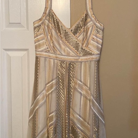 BCBG MAX AZRIA asymmetrical halter dress - Picture 5 of 7